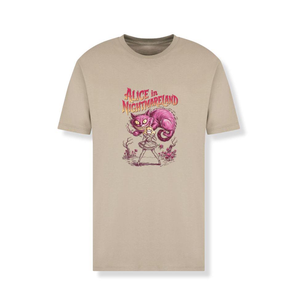 Alice in Nightmareland Creepy Cat Wonderland Style T-Shirt