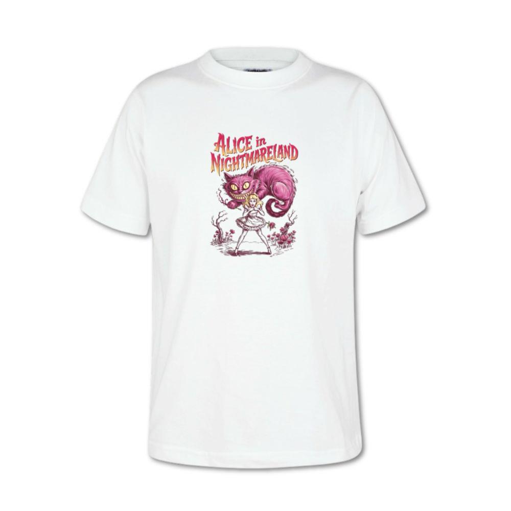 Alice in Nightmareland Creepy Cat Wonderland Style T-Shirts