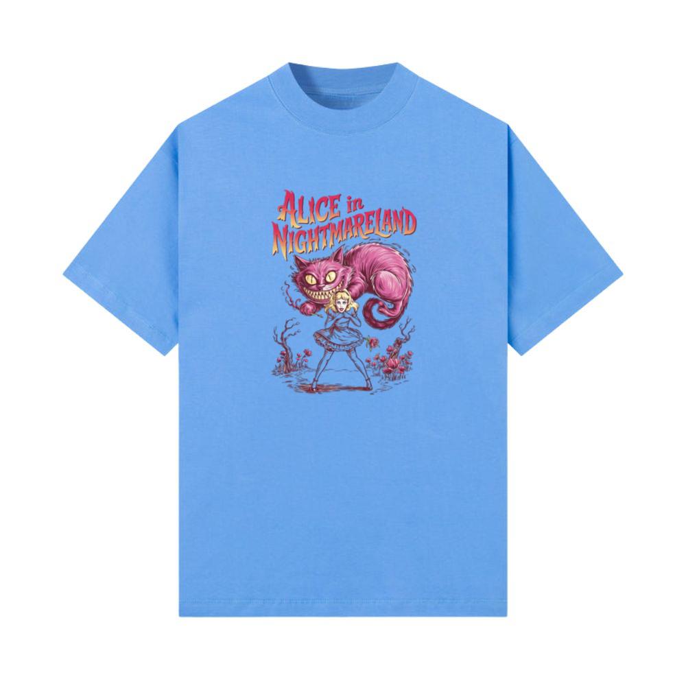 Alice in Nightmareland Creepy Cat Wonderland Style T-Shirts