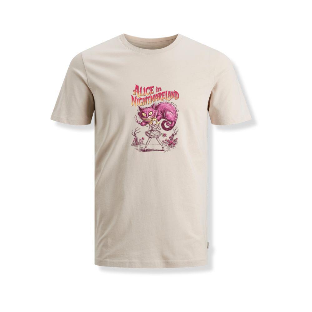 Alice in Nightmareland Creepy Cat Wonderland Style T-Shirts