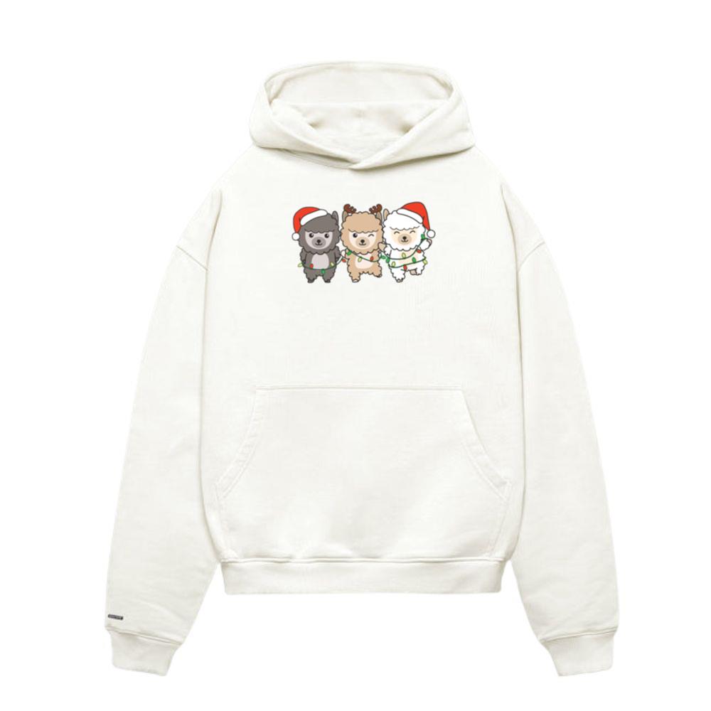 Alpaca Christmas Winter Animals Alpaca Hoodie