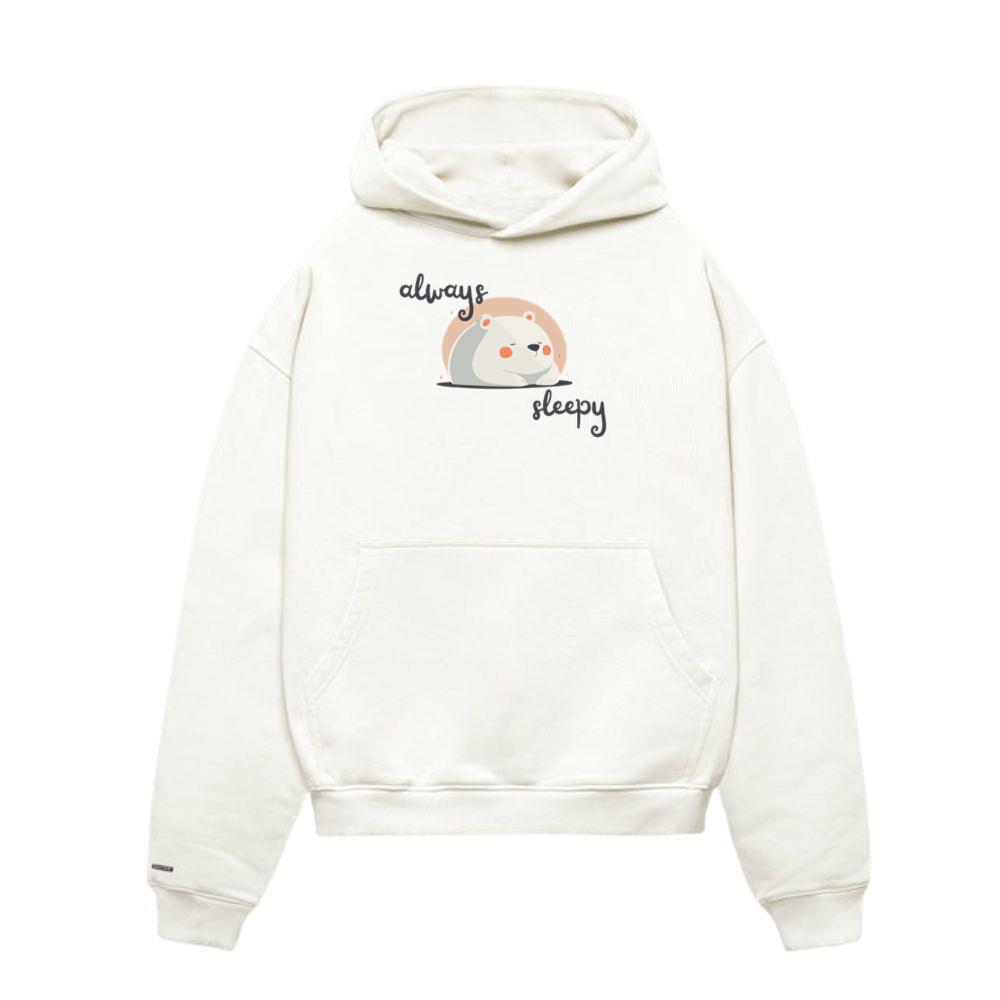 Always Sleepy Polar Bear - Adorable Cutesy Animal Hoodie