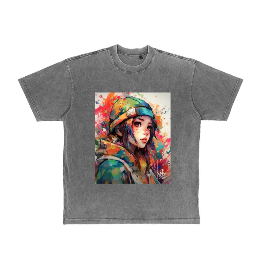 Amazing colorful anime girl T-Shirt