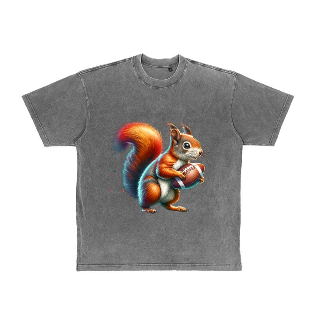 American Football Squirrel Animal Lover T-Shirt
