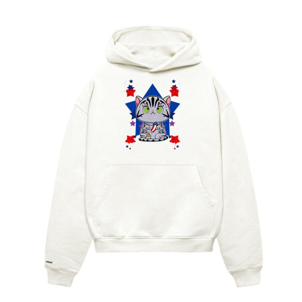 American Shorthair Cat Anime Kitten Firework Hoodie
