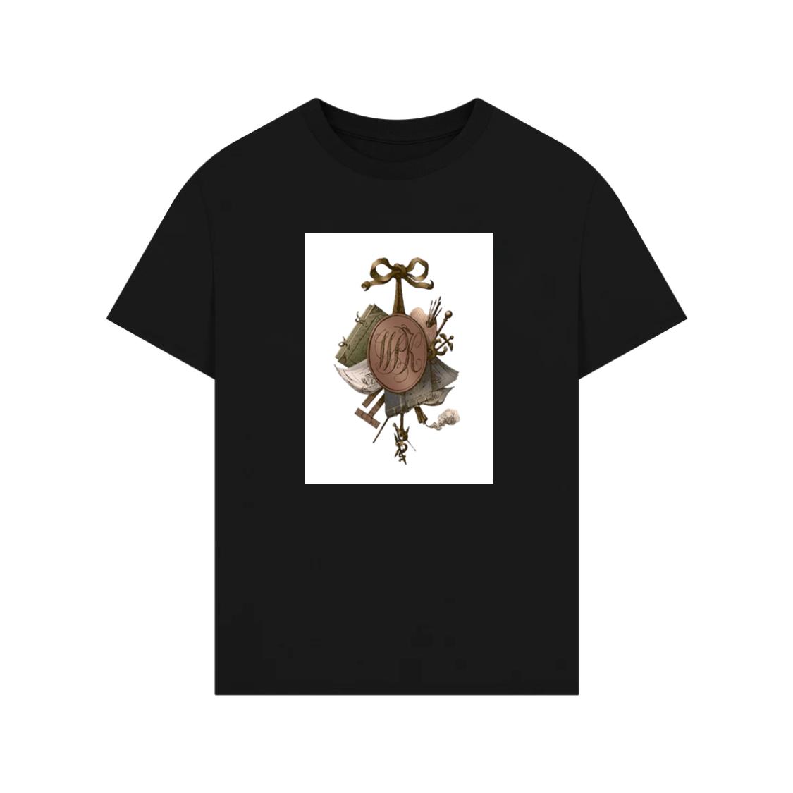 An Antique Illustration with Symbolic Objects and Ribbon T-Shirt