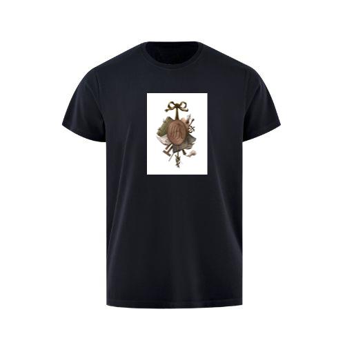 An Antique Illustration with Symbolic Objects and Ribbon T-Shirts