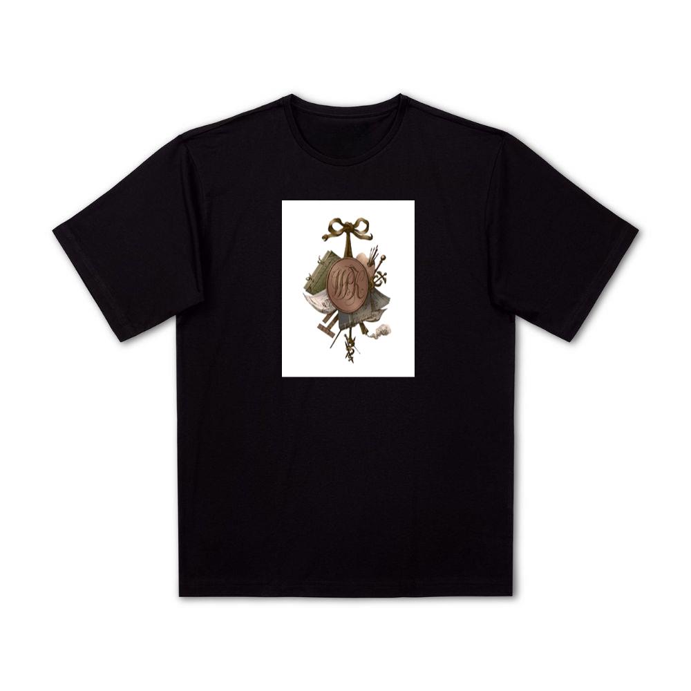 An Antique Illustration with Symbolic Objects and Ribbon T-Shirts