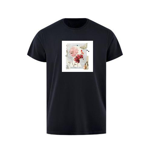 An Artistic Montage of a Silhouette Head with Blooming Flowers and Butterflies T-Shirts