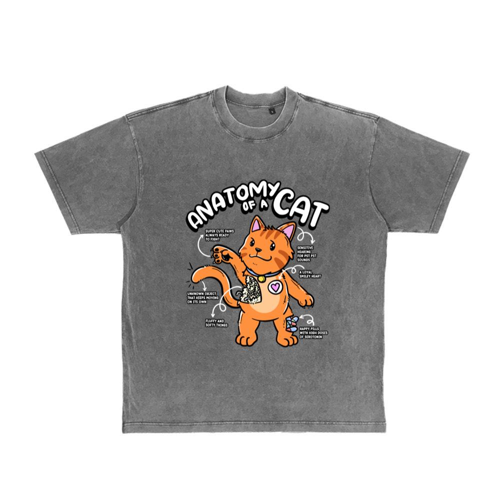 Anatomy of a Cat Cute Paws Serotonin Animal T-Shirt
