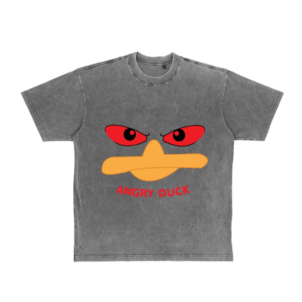 Angry bird animal duck cartoon funny style. T-Shirt