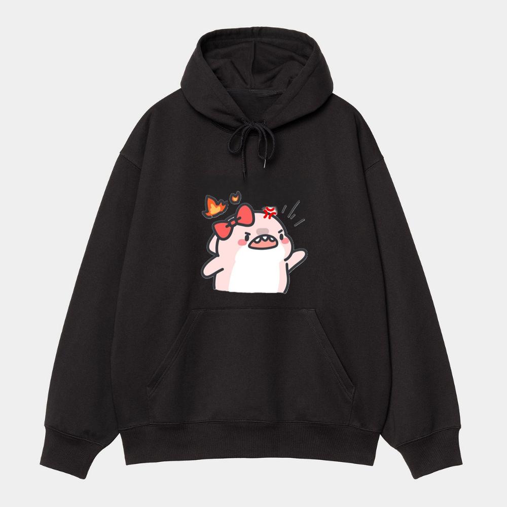 Angry Bow Pig Hoodie