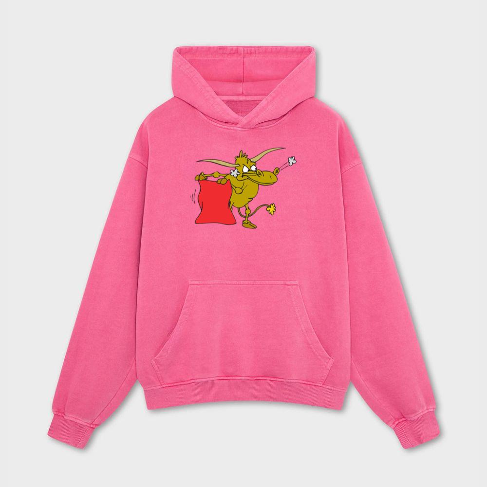 Angry Bull With Red Cape Hoodies