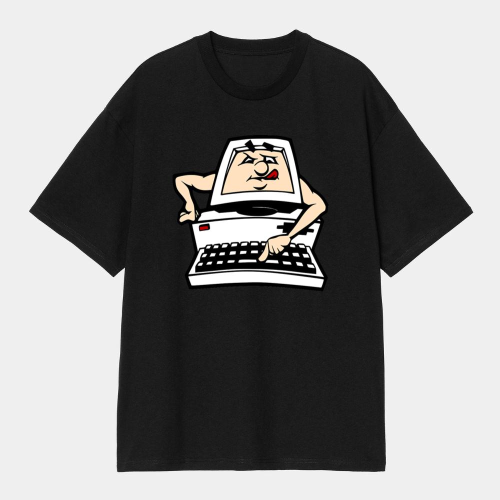 Angry Cartoon Computer Typing Fast T-Shirts