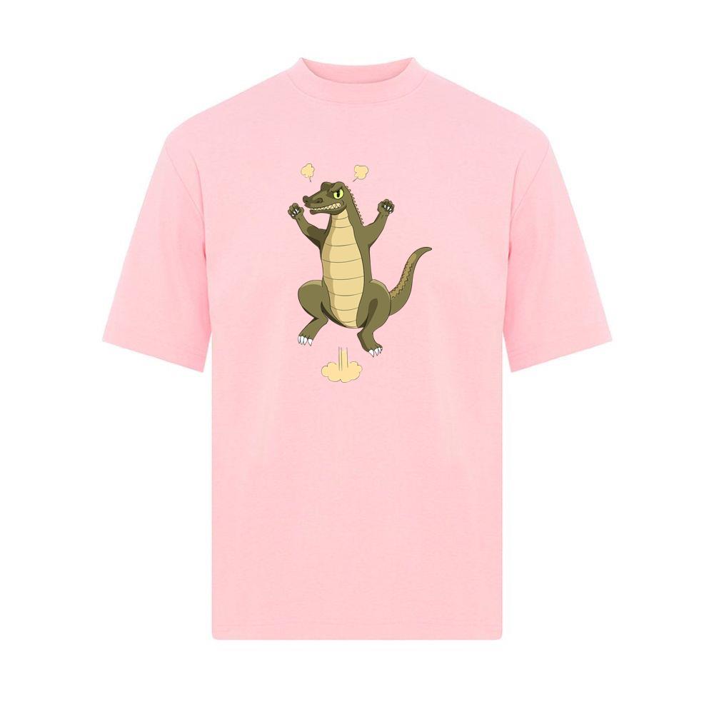 Angry Cartoon Jumping Alligator T-Shirts