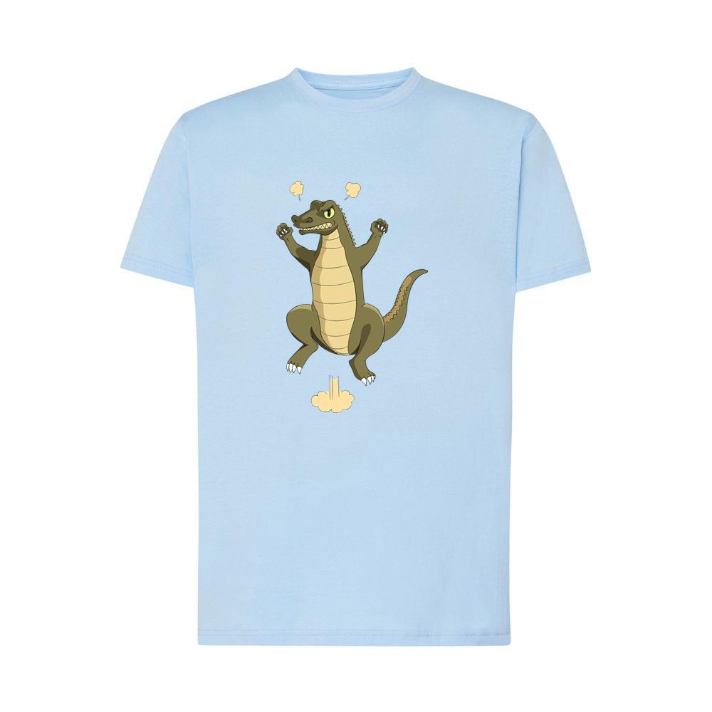 Angry Cartoon Jumping Alligator T-Shirts