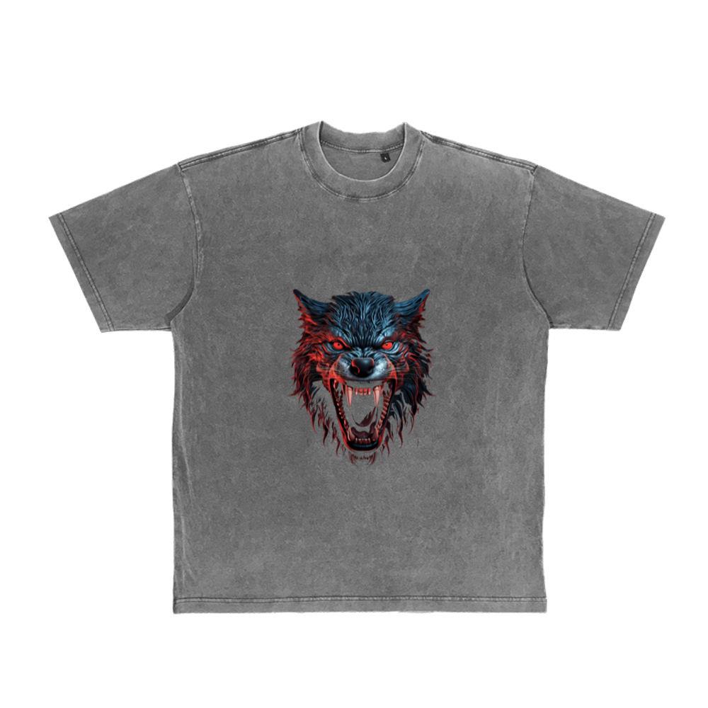 Angry Wolf Face Wolf Head Wolves Art Animal_2 T-Shirt