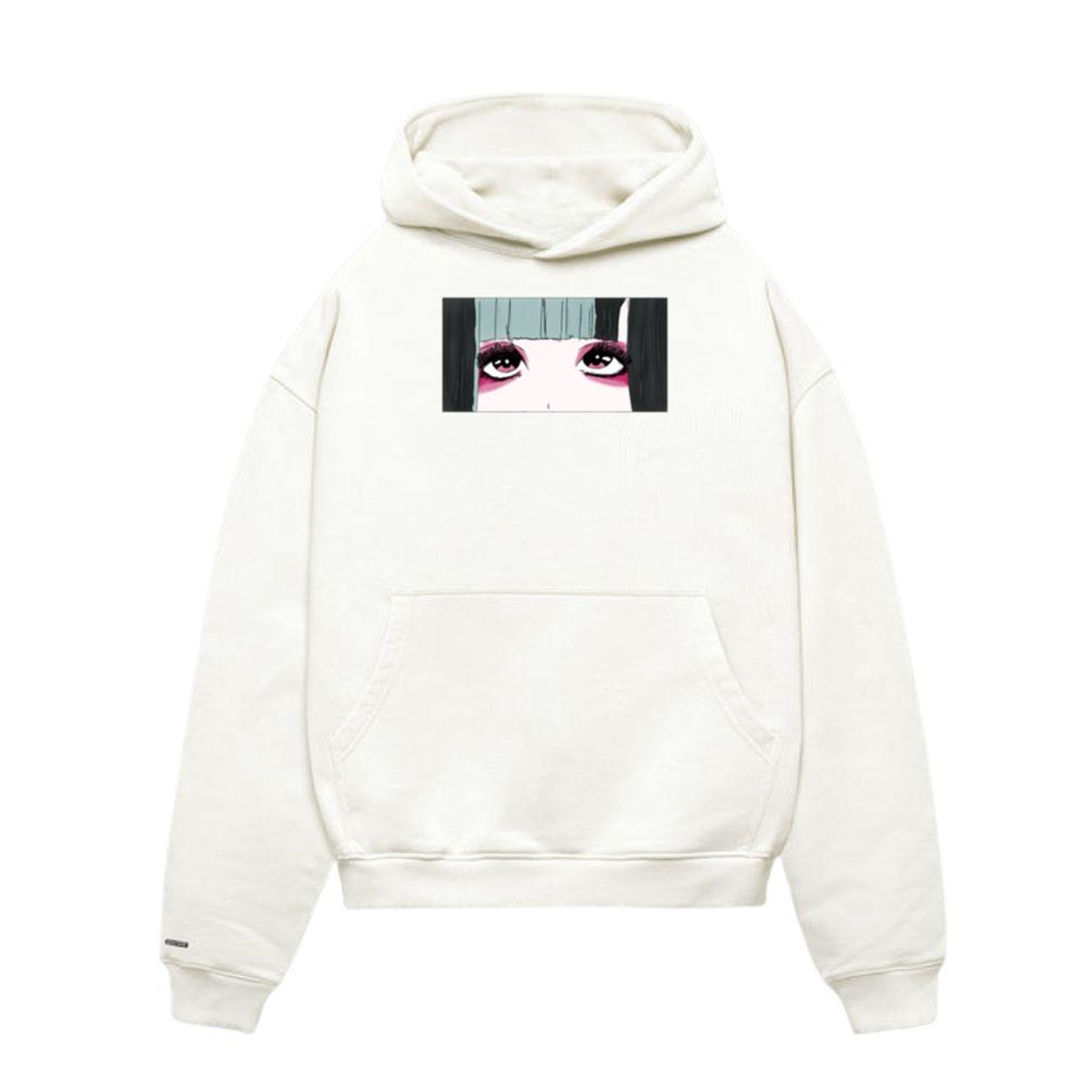 Angura Kei Dark Japanese Aesthetic Anime Girl Eyes Hoodie