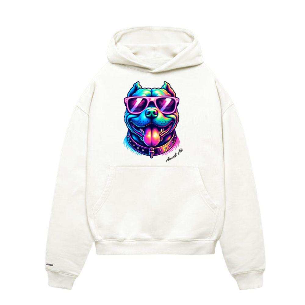 Animal Art Cool Pitbull Hoodie
