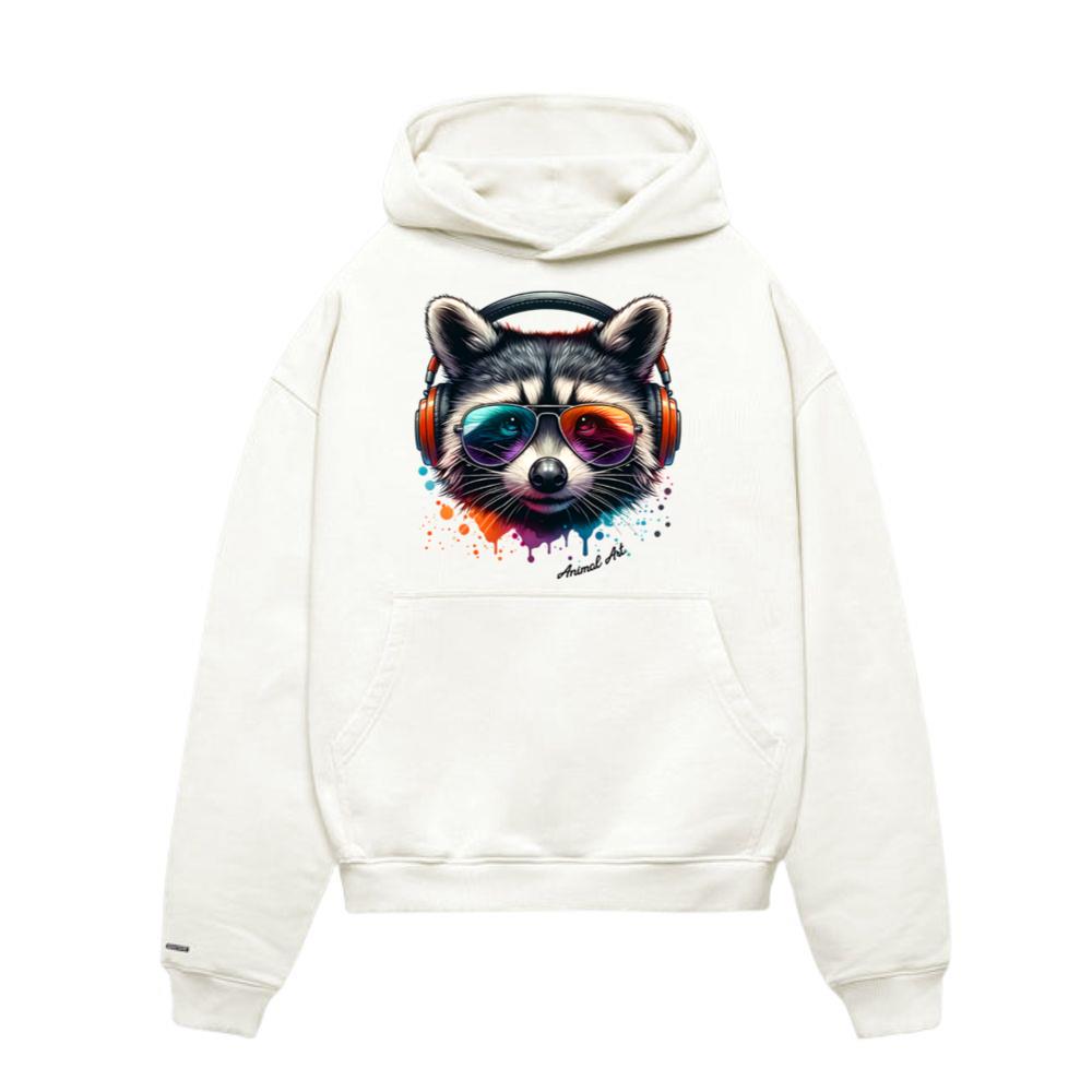 Animal Art Dicso Racoon Hoodie