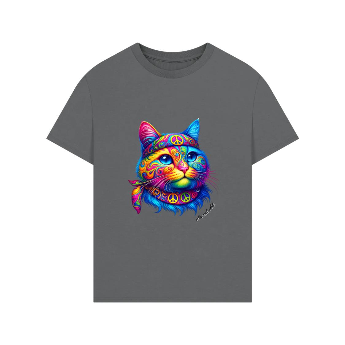 Animal Art Hippi cat T-Shirt