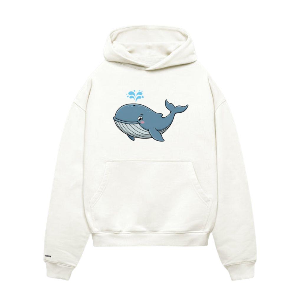 Animal cartoon humpback whale Hoodie