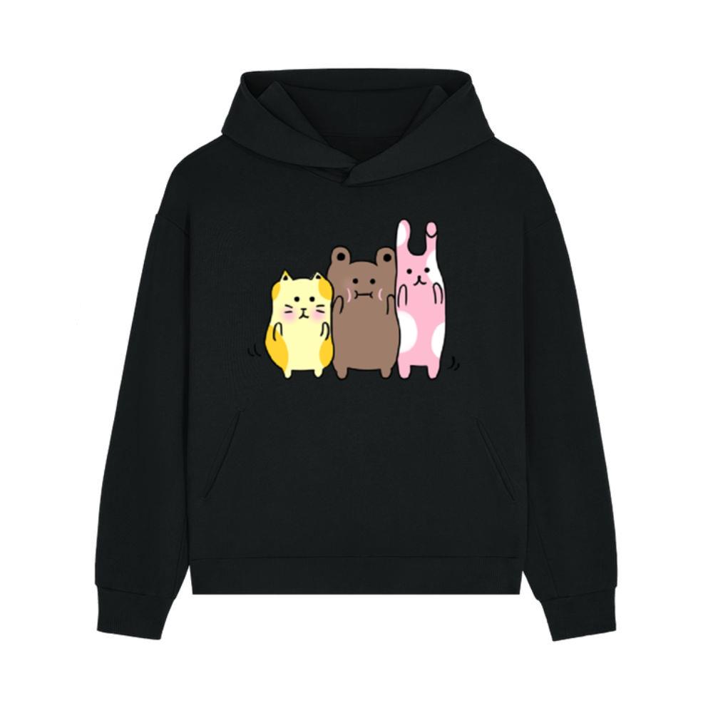 Animal design , Three cute animals . Hoodie