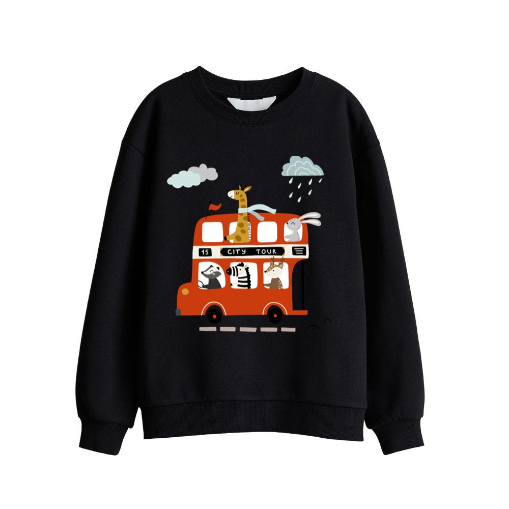 Animal Double Decker Bus Sweatshirts