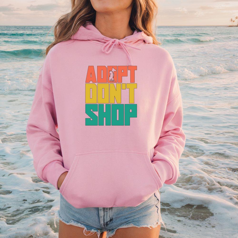 Animal Rescue Adopt Retro Adoption Animal Rescuer Hoodie