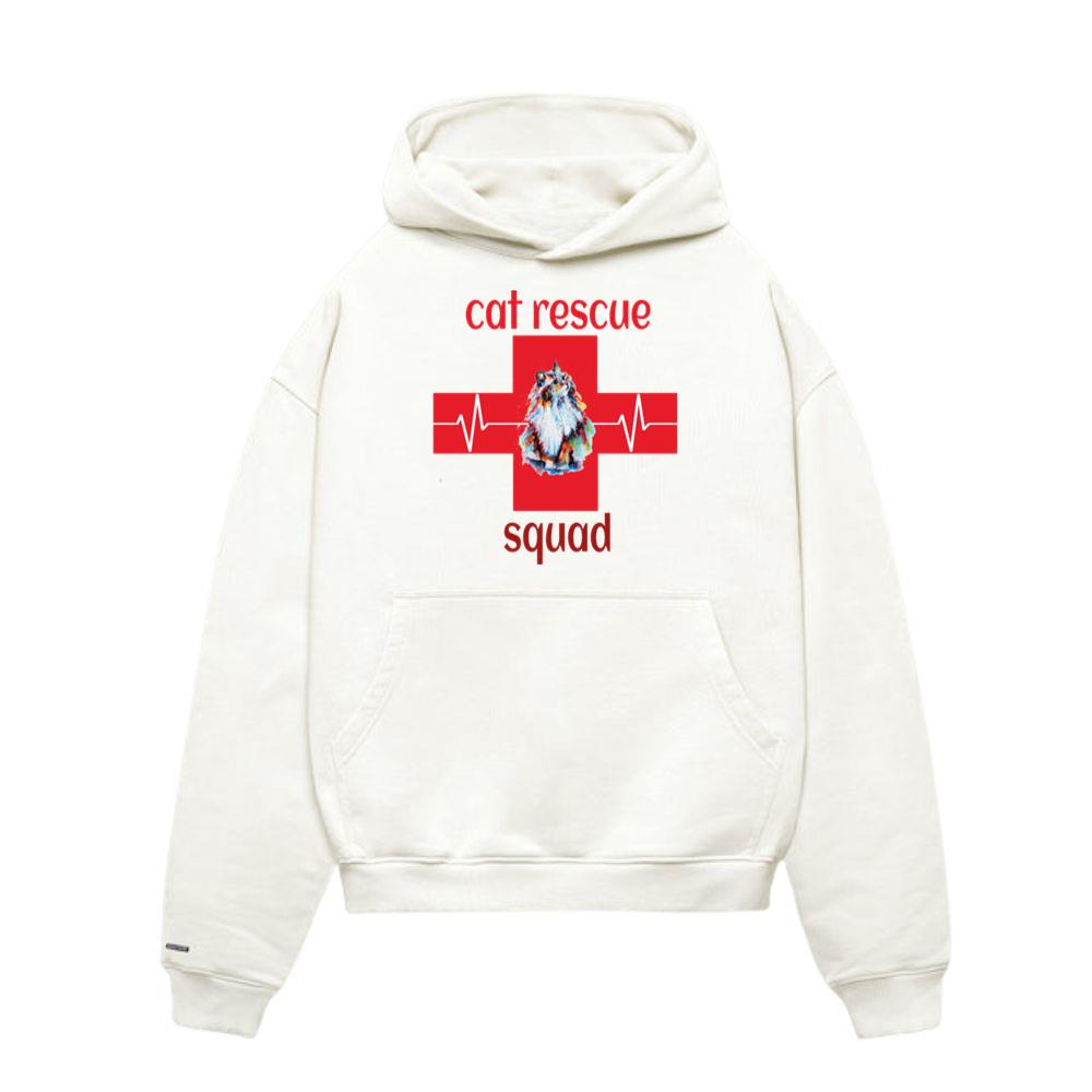 animal rescue cat rescue squad Hoodie