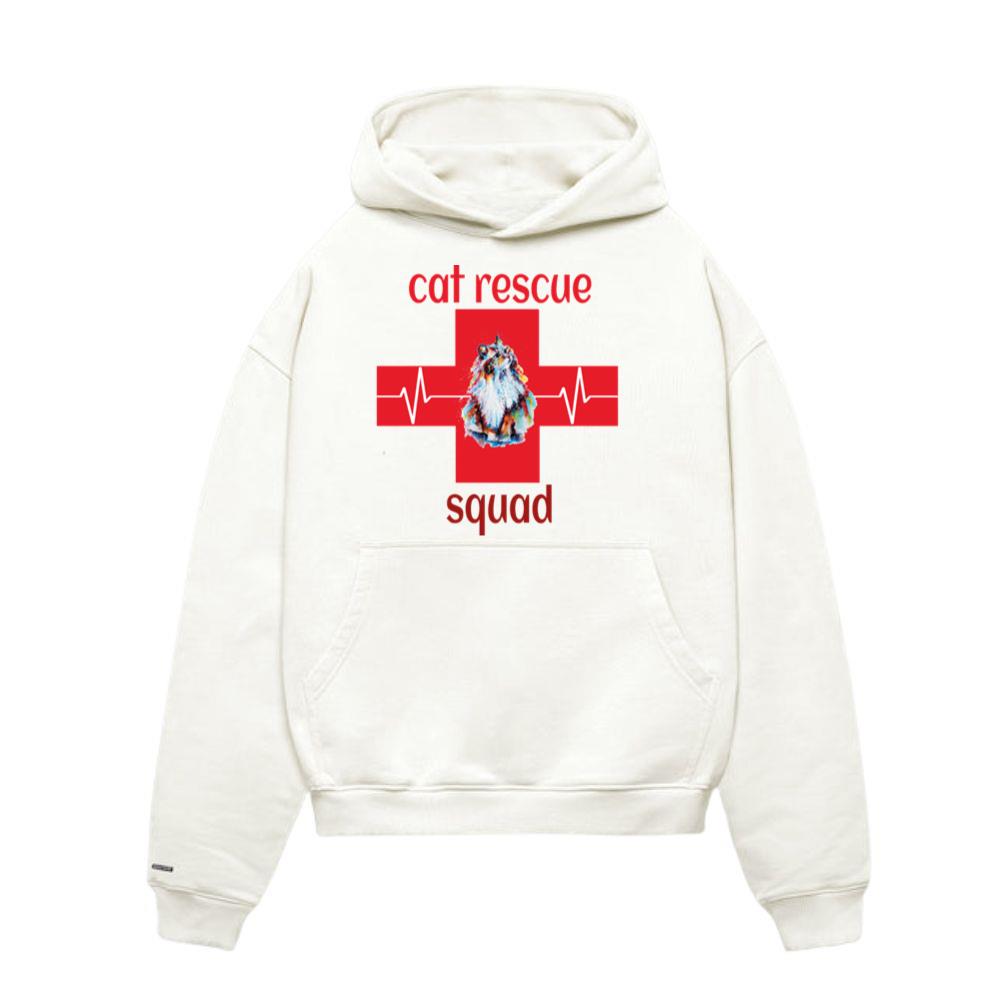 animal rescue cat rescue squad Hoodie