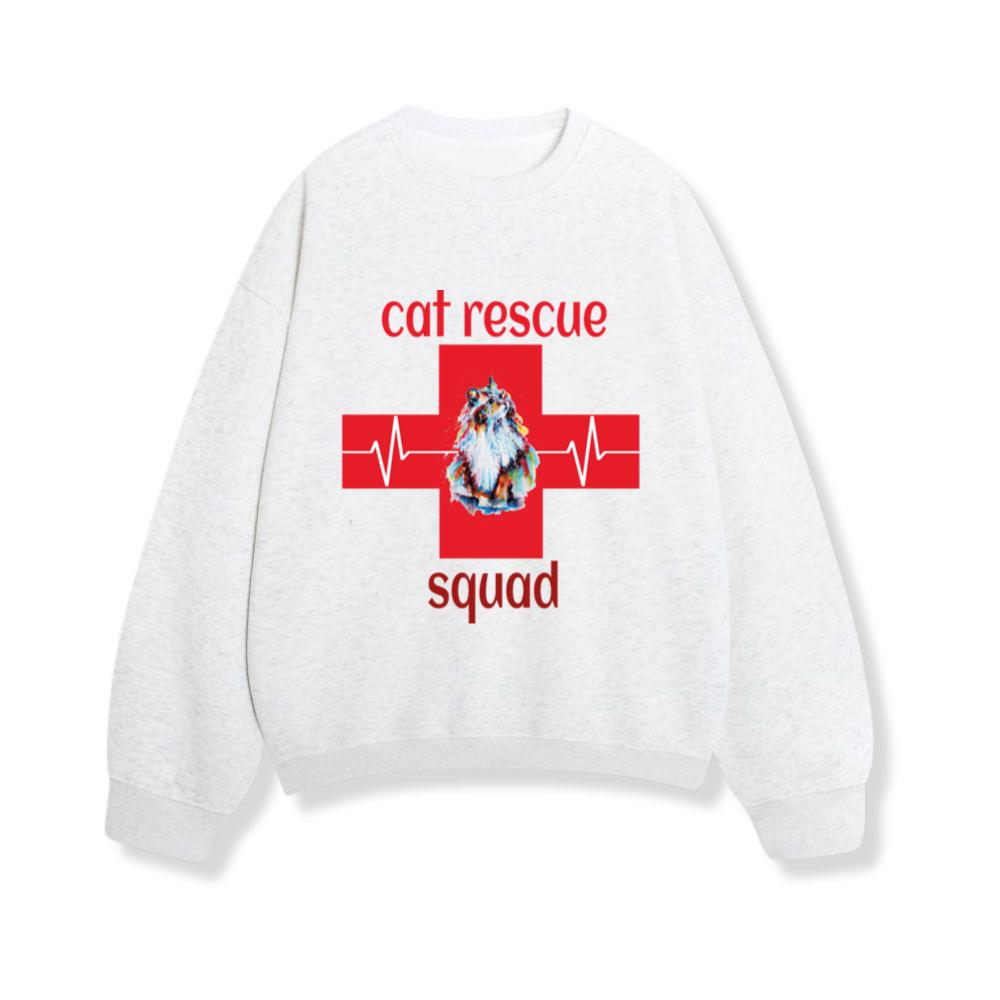 animal rescue cat rescue squad Sweatshirt
