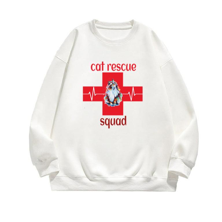animal rescue cat rescue squad Sweatshirt
