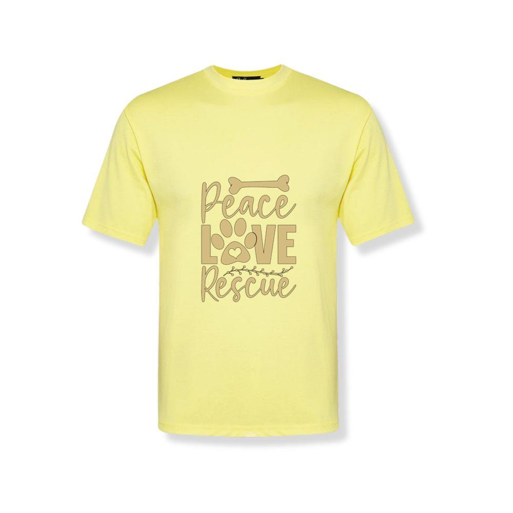 Animal Rescue Peace Love Adoption Animal Rescuer T-Shirts