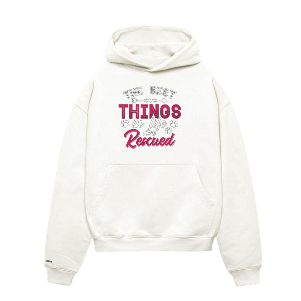 Animal Rescue The Best Things Adopt Animal Rescuer Hoodie
