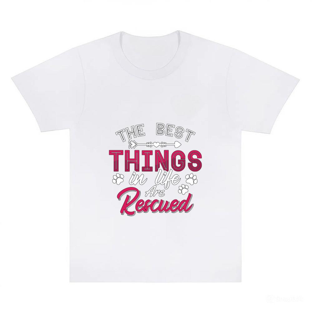 Animal Rescue The Best Things Adopt Animal Rescuer T-Shirt