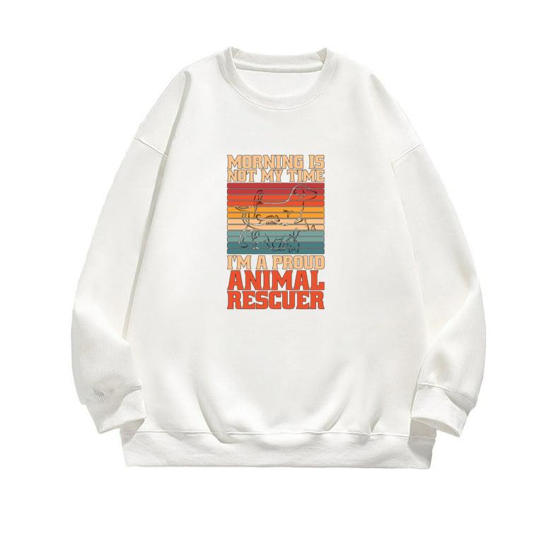 Animal Rescuer Morning Is Not My Time Animal Lover Sweatshirt