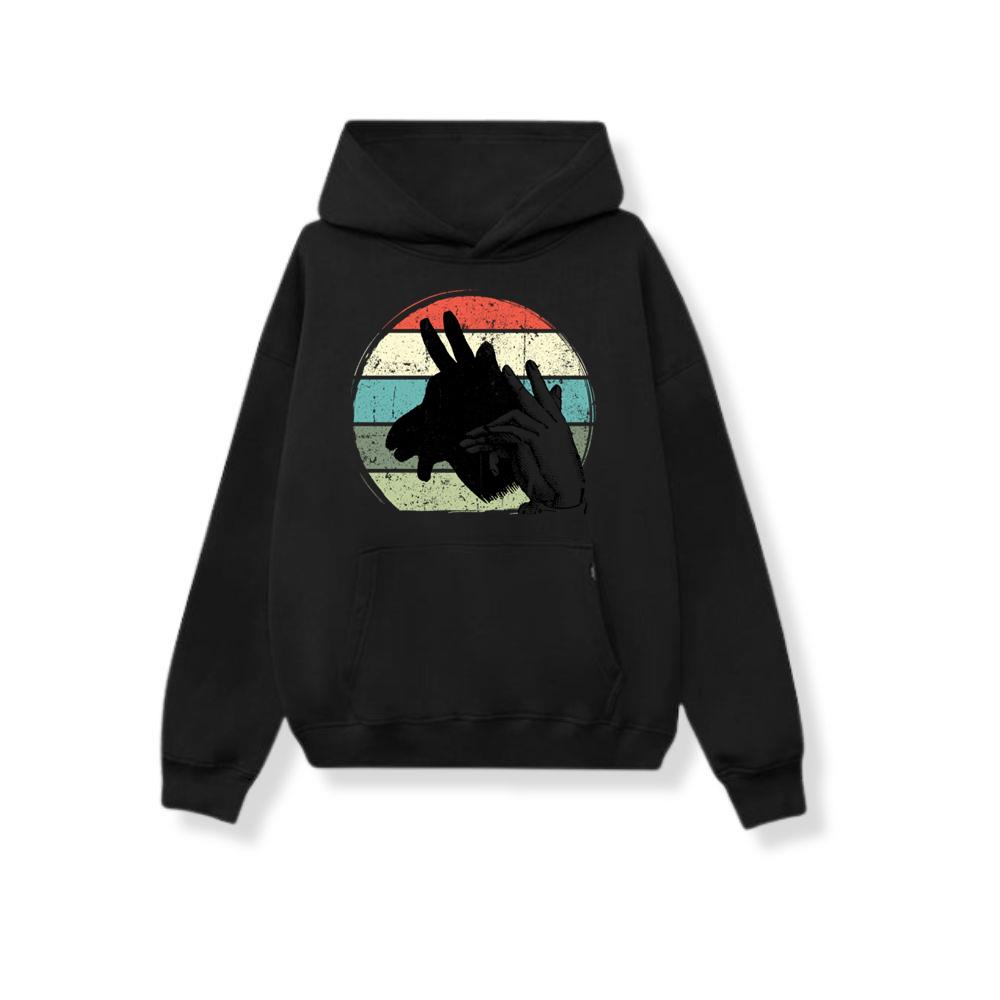 Animal Shadows donkey Hoodies
