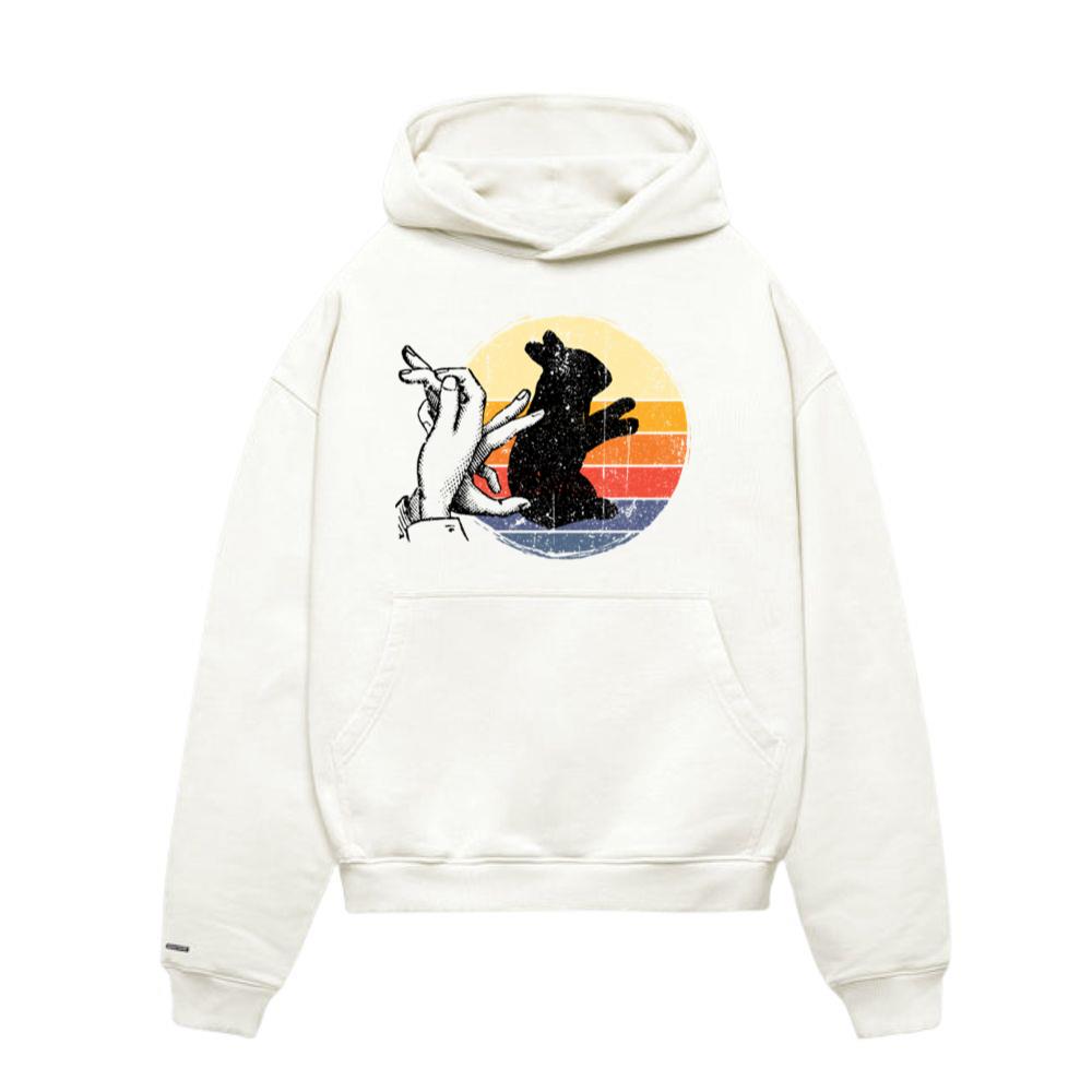 Animal Shadows rabbit Hoodie