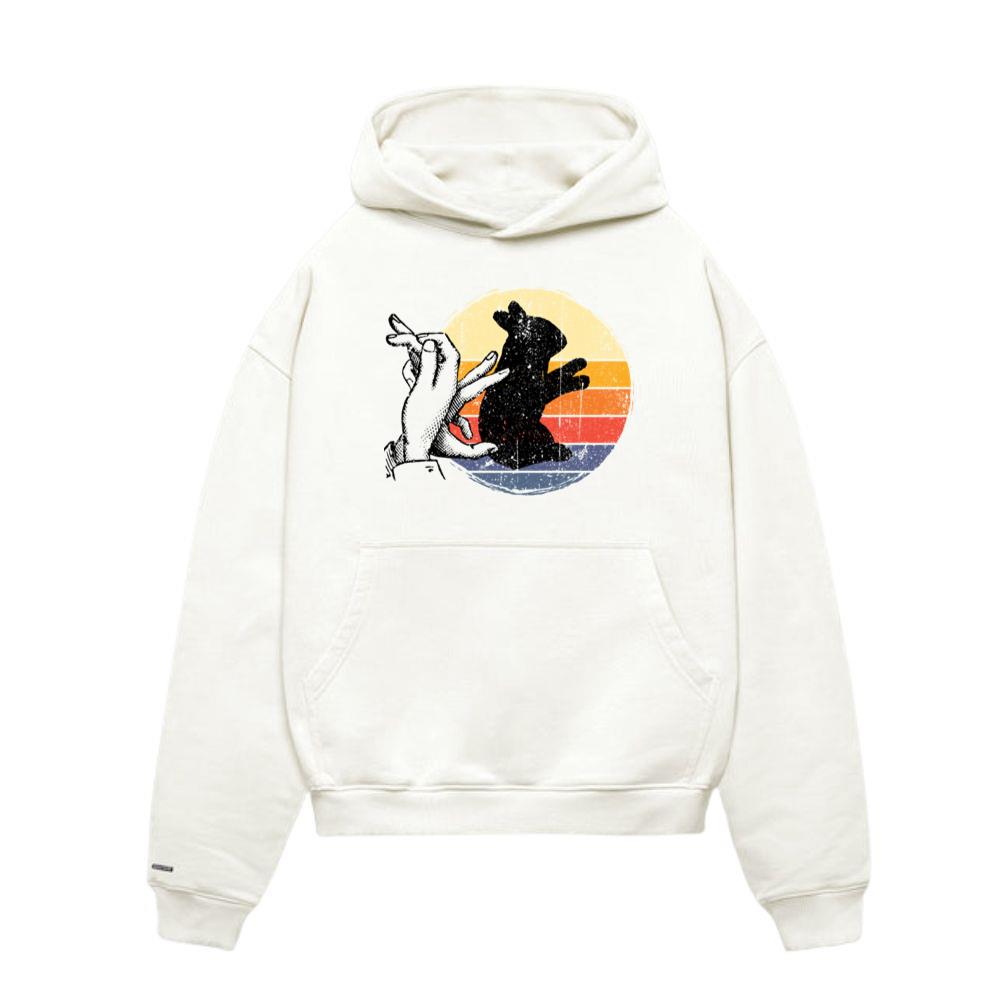Animal Shadows rabbit Hoodie