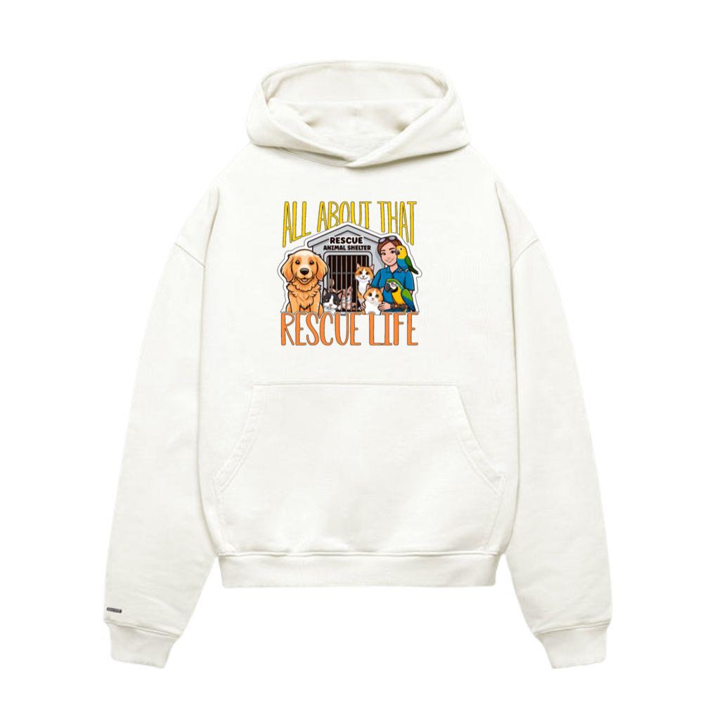 Animal Shelter All About That Rescue Veterinarian Hoodie