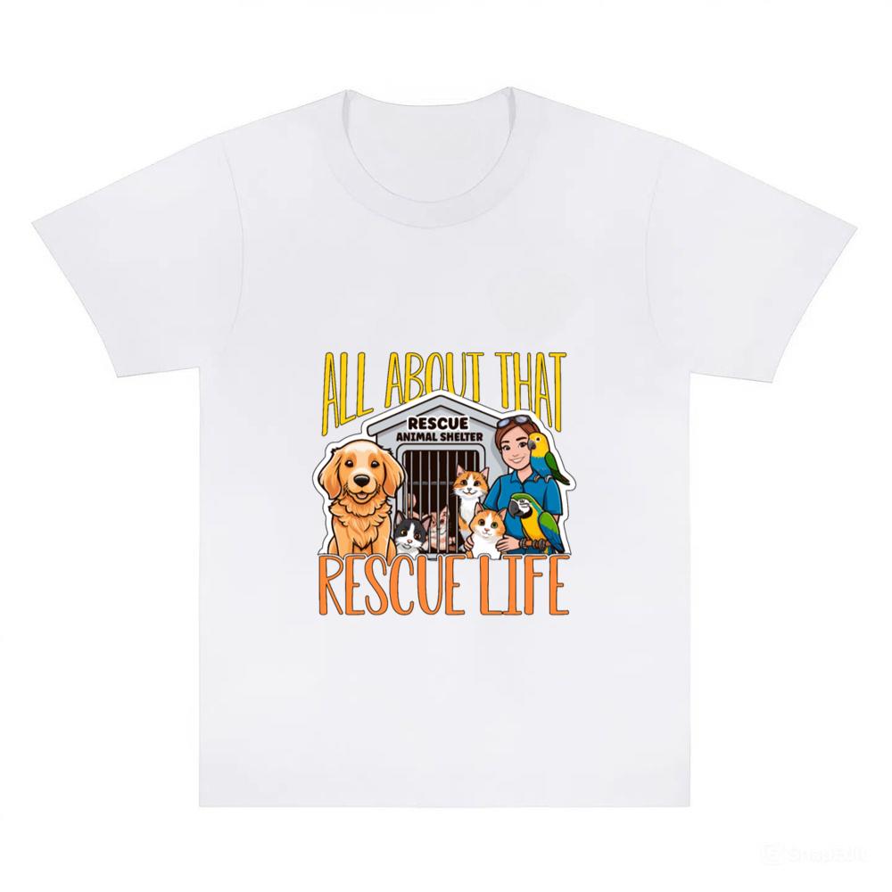 Animal Shelter All About That Rescue Veterinarian T-Shirt