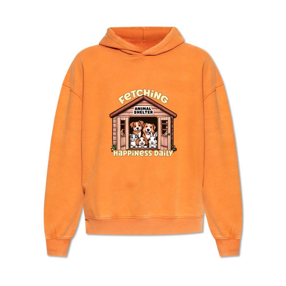 Animal Shelter Fetching Happiness Daily Dog Lover Hoodie