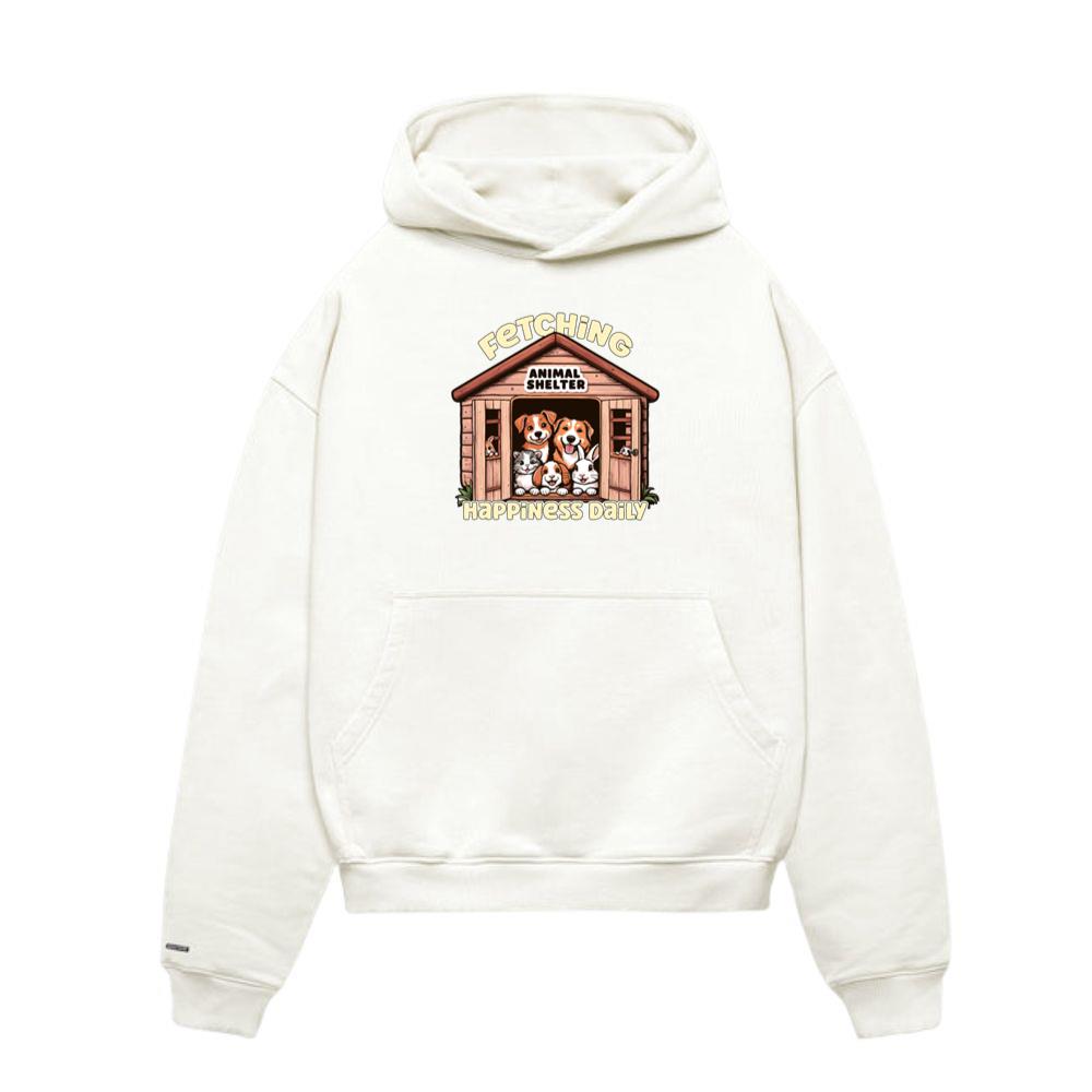 Animal Shelter Fetching Happiness Daily Dog Lover Hoodie
