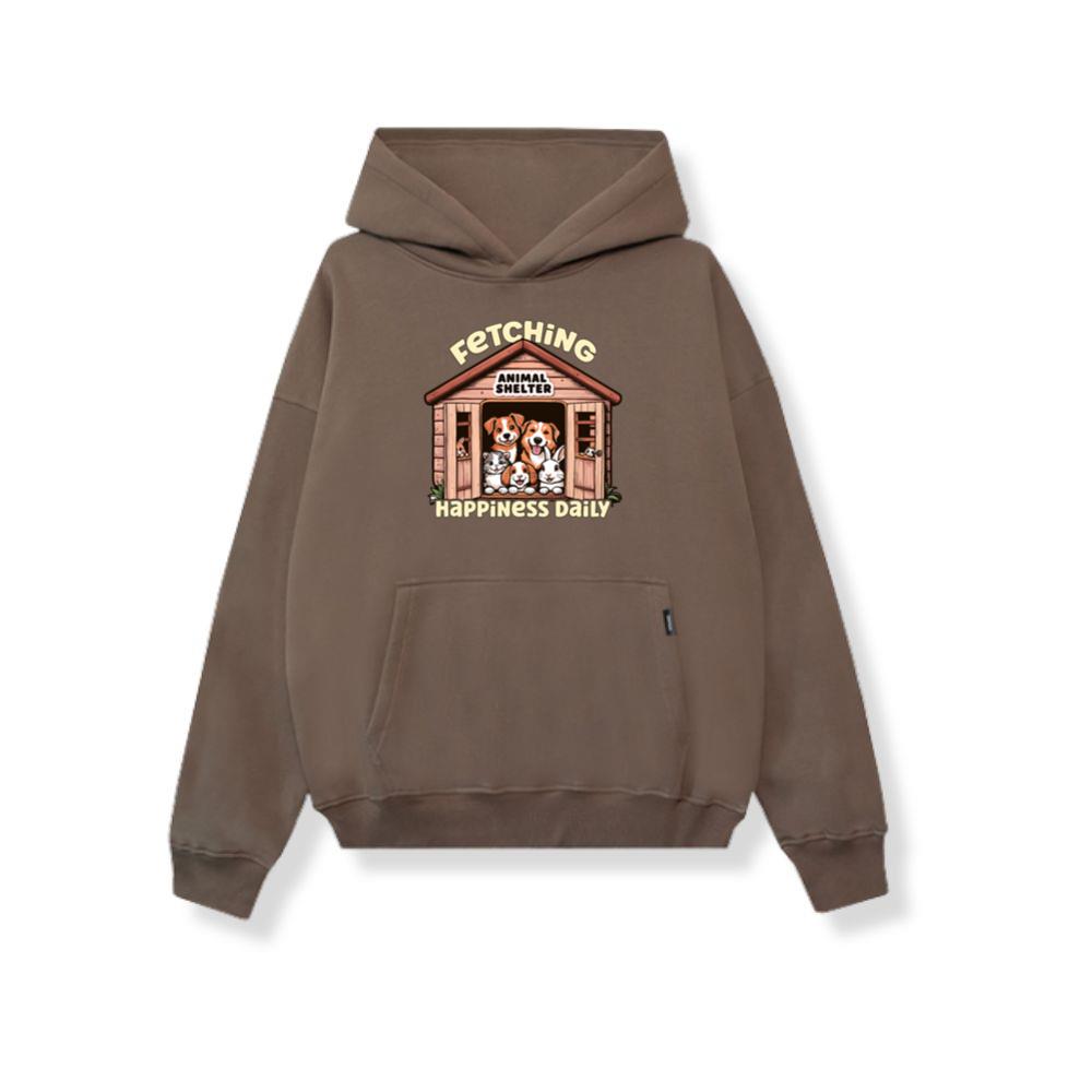 Animal Shelter Fetching Happiness Daily Dog Lover Hoodies