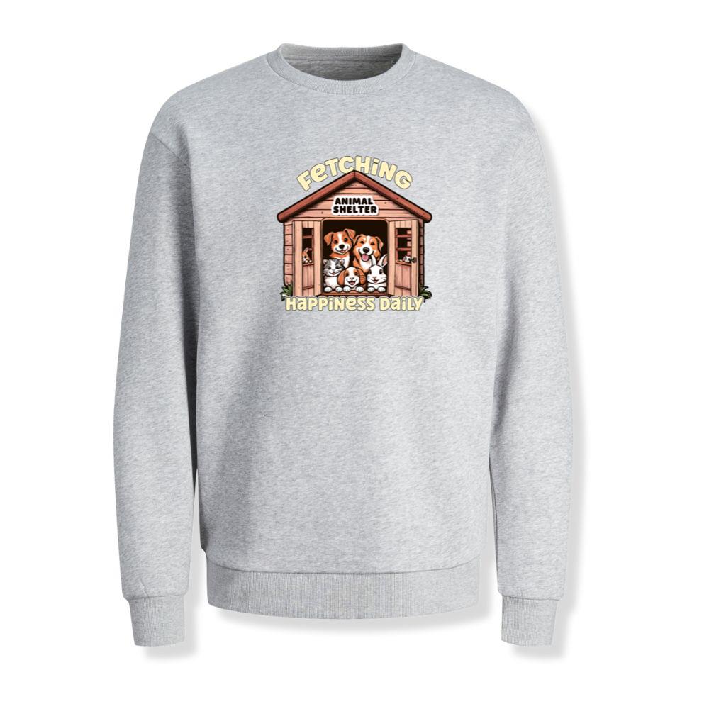 Animal Shelter Fetching Happiness Daily Dog Lover Sweatshirt