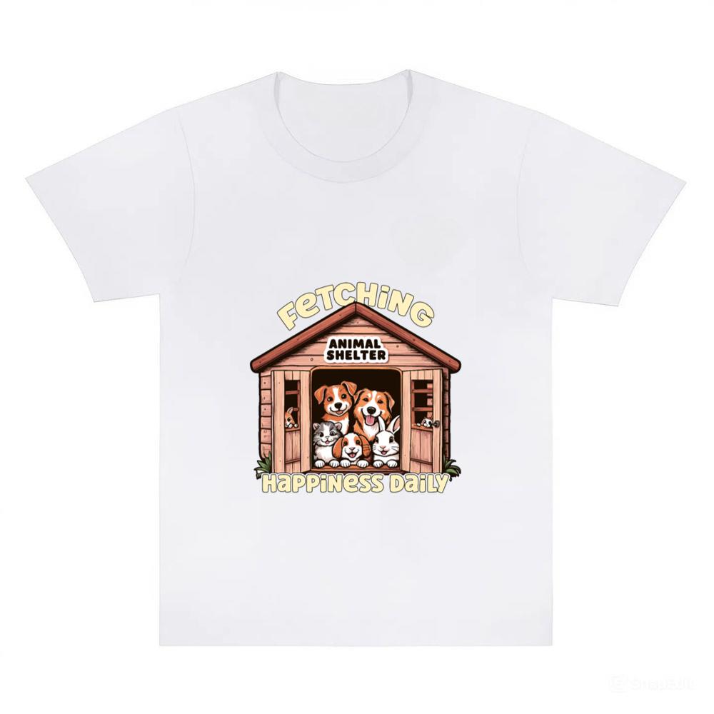 Animal Shelter Fetching Happiness Daily Dog Lover T-Shirt