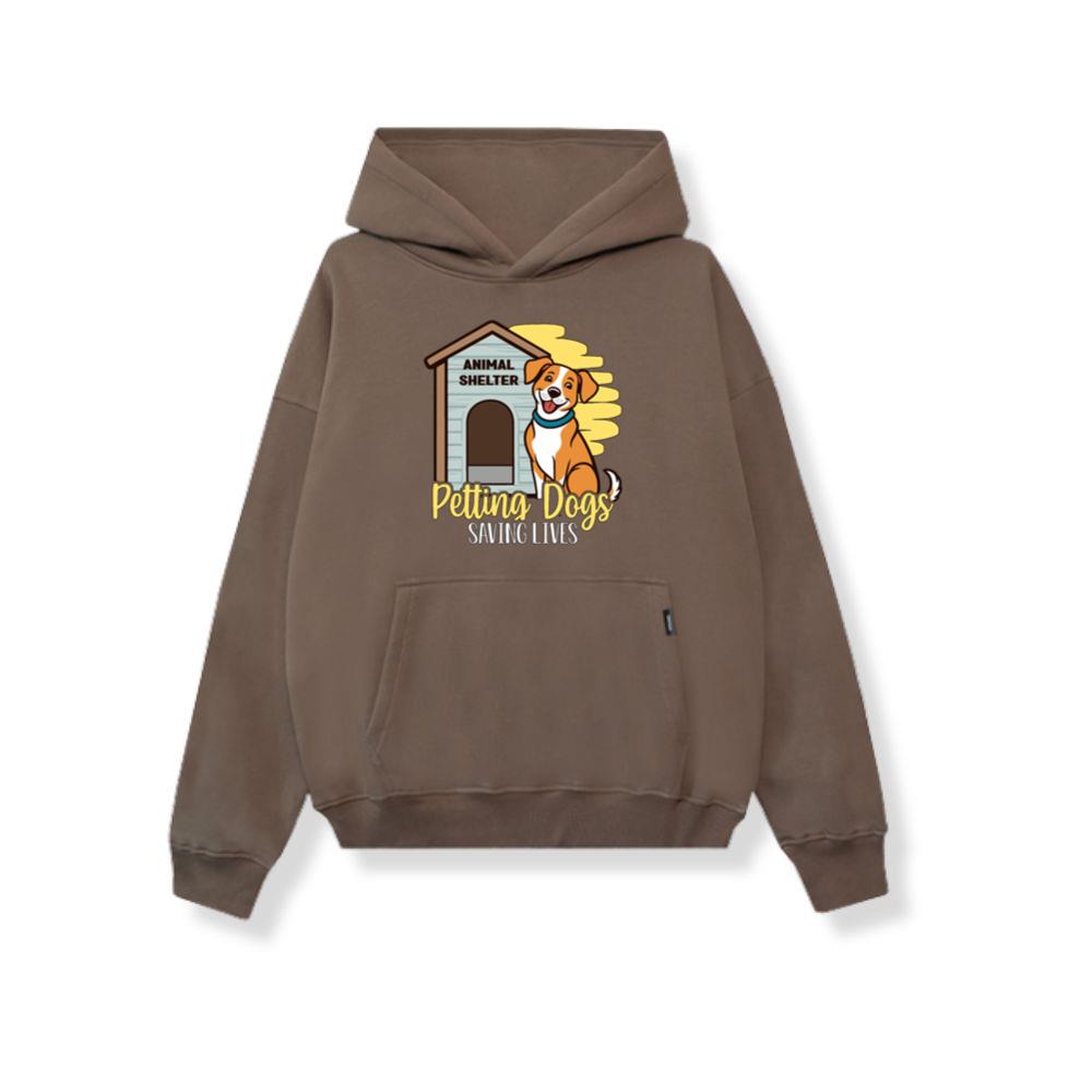 Animal Shelter Petting Dogs Saving Lives Dog Lover Hoodies