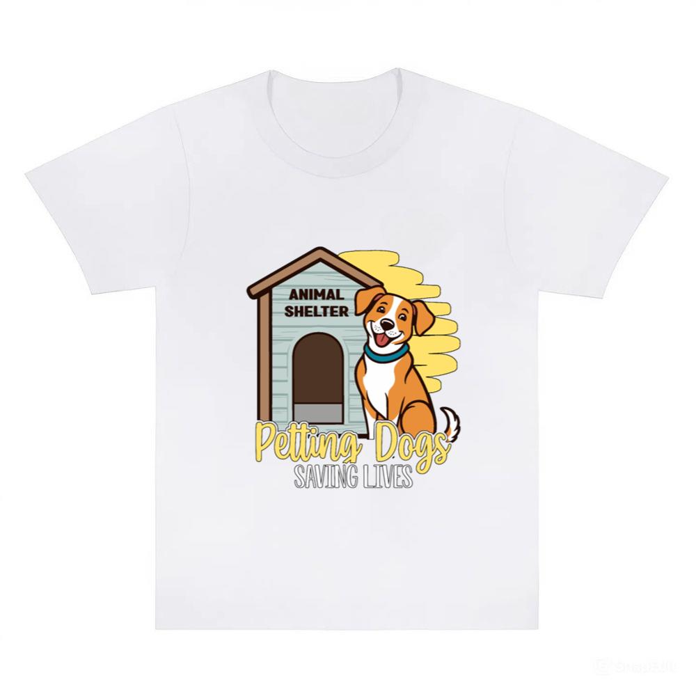 Animal Shelter Petting Dogs Saving Lives Dog Lover T-Shirts