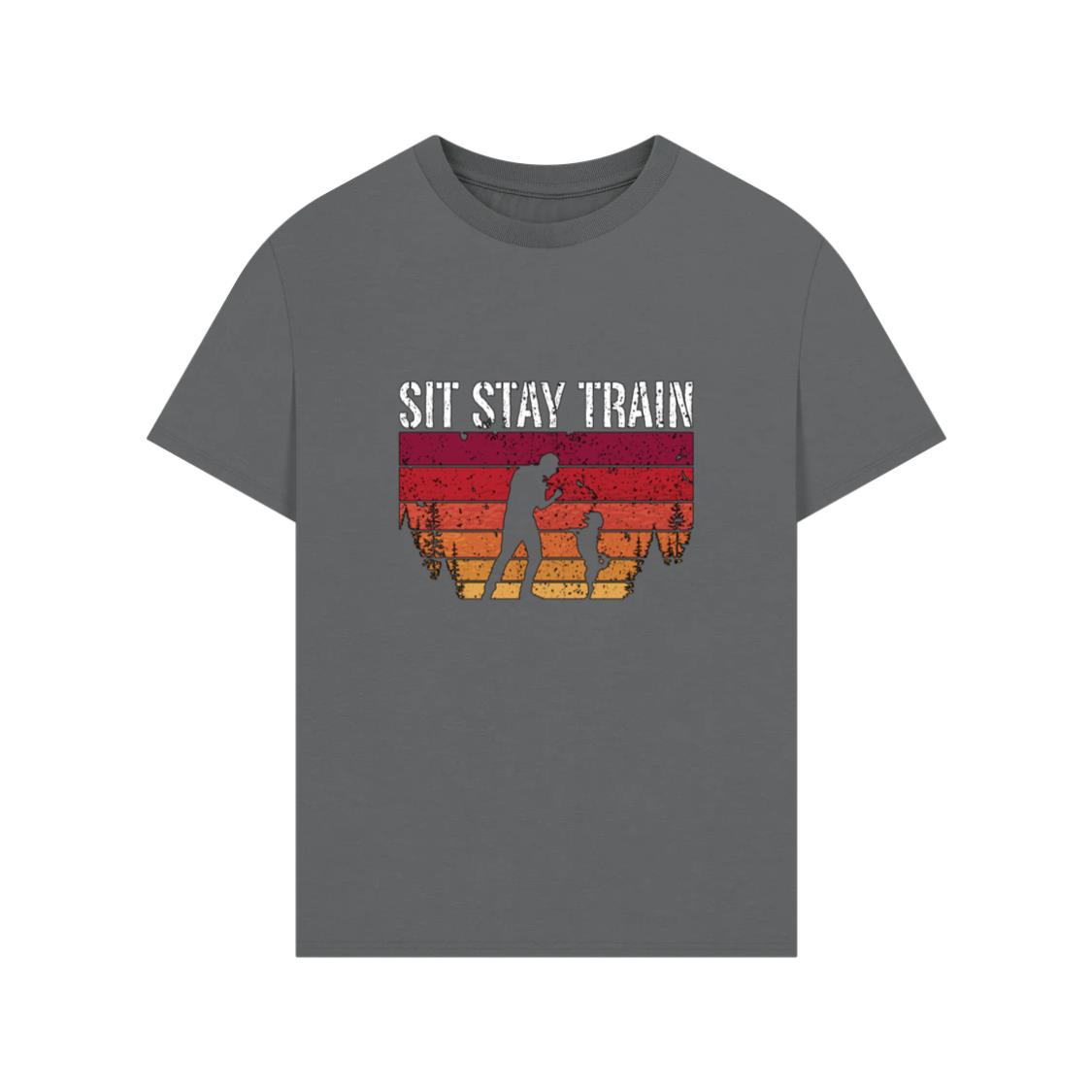 Animal Trainer Sit Stay Train Retro Dog Training T-Shirts